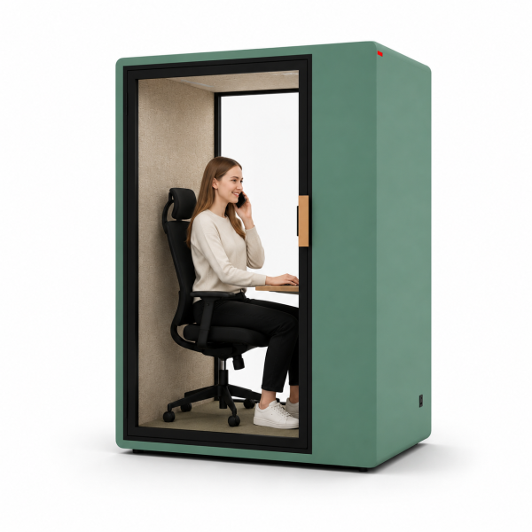 Modular Acoustic Booth for Meetings, Calls and Focus Work
