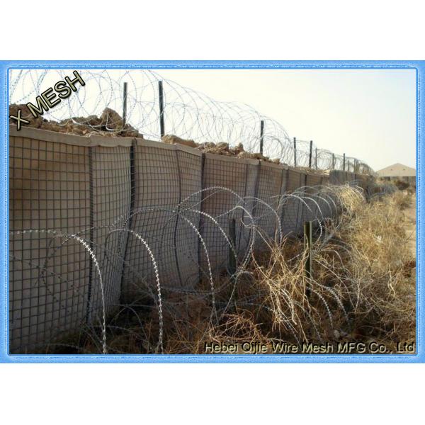 4.0 / 5.0 MM Hesco Flood Barriers Use For River And Sea Bank