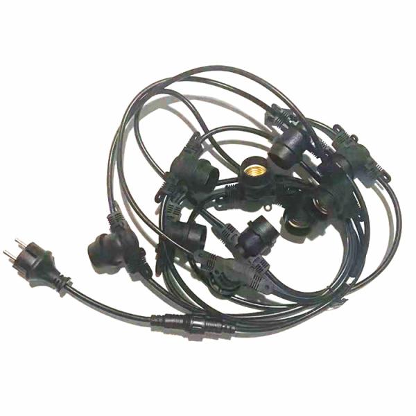 Waterproof black Light belt Droplight head 0.5m-10m Loft Lights cable/cord