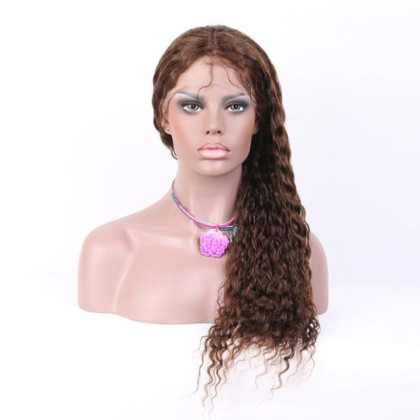 China wholesale 100% brazilian lace hair wig, 12~28 Super wave Full Lace Wigs
