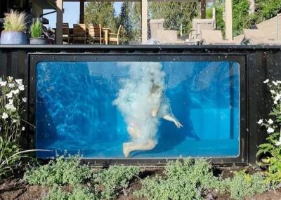 Piscine de récipient d'expédition du verre trempé 40FT de cavité de double couche