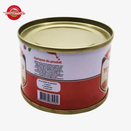 INAYA 70g Pasta de tomate enlatada tapa abierta dura Brix28-30% Proporcionar marca y diseño de embalaje