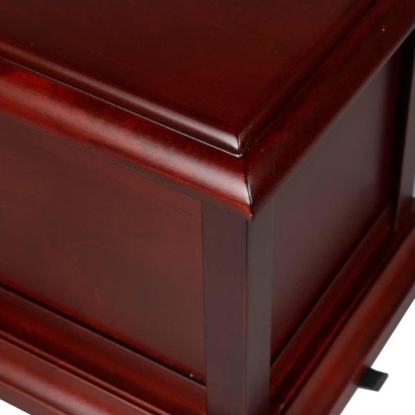 Cherry Solid Wooden Urns For Adult Male, Cremation Urns Eco-Friendly Wooden Casket Urn For Human Ashes Adult Female