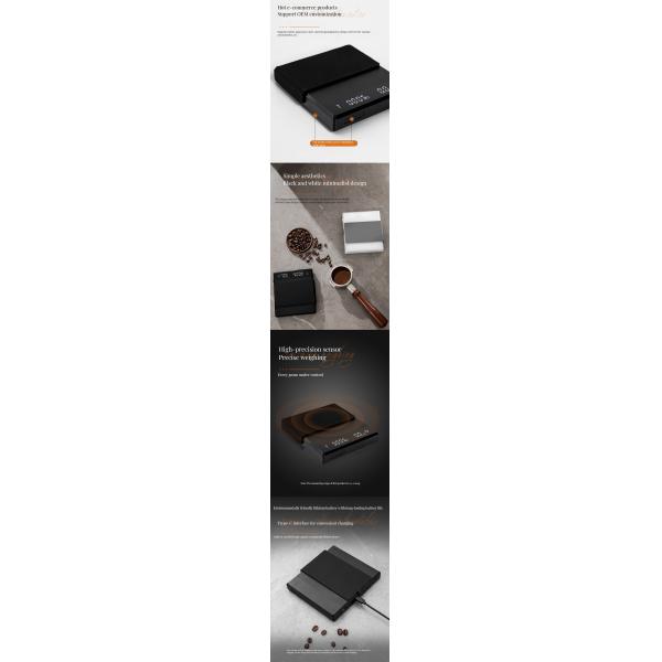 Kitchen Scale for Drip Coffee Digital 3kg 5kg Anti-Slip Electronic Weight Measuring Device