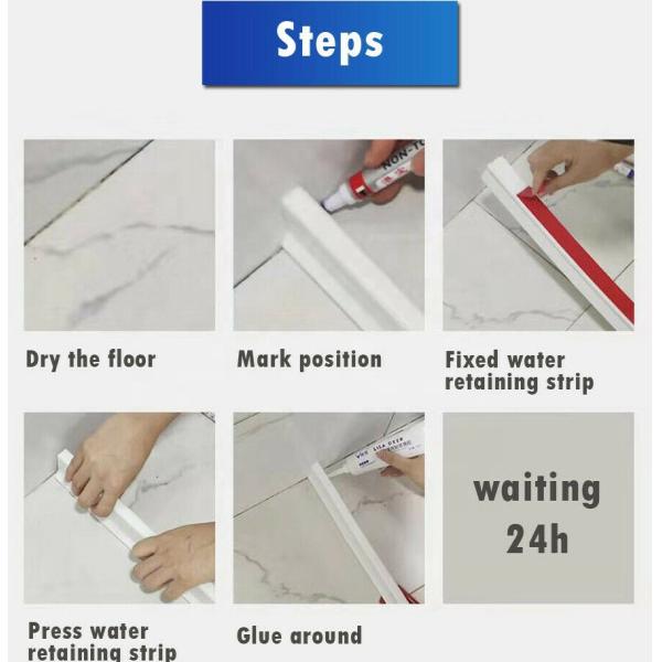 20-90 Шор А твердость уплотнительная лента для ванной ванной душевой комнаты и туалет воды блокировки