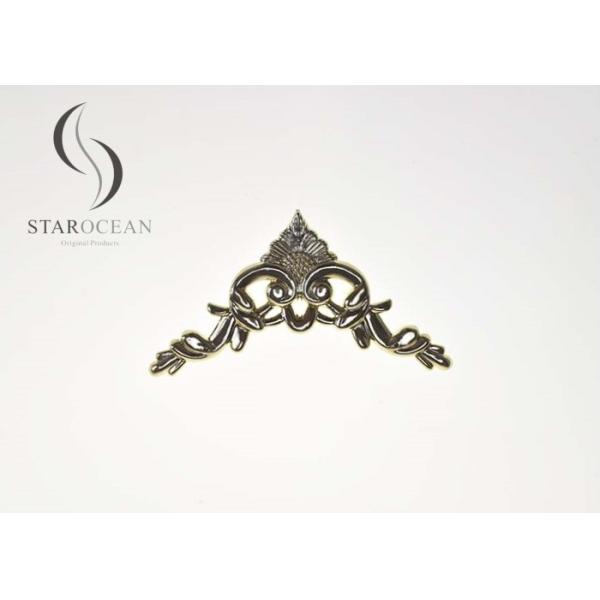 24K Gold Plastic Coffin Hardware Decoration Funeral Accessories Products PF07
