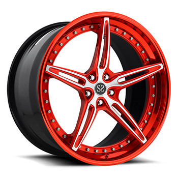 La machine rouge a trois roues forgé 5x112 5x120 pour Bentley
