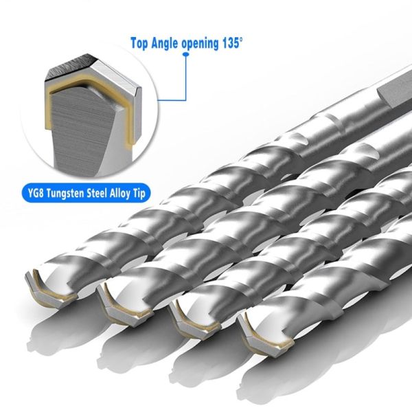 Tungsten Carbide SDS Drill Bit  Tiles Sandblasted  Sds Plus Hammer Drill