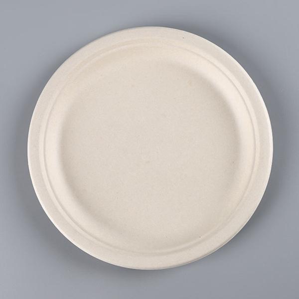 Бес BPA Компостируемый 9 дюймовый тяжеломощный 125-пакет одноразовый круглый багасс