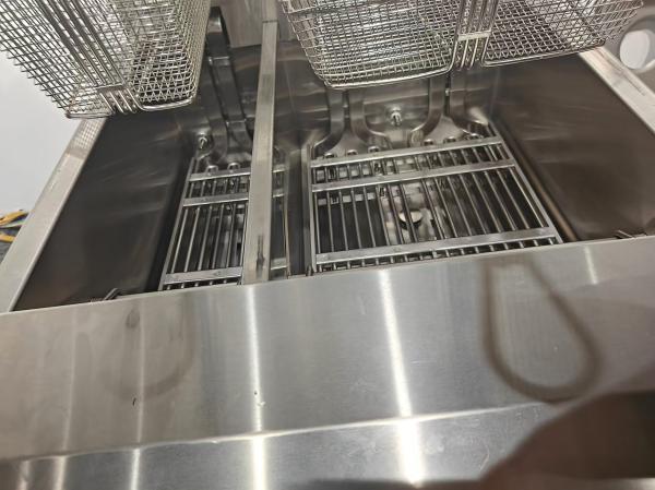21.4KW Double Tank 11.6L+21.5L Digital Computer Panel Electric Chips Open Fryer Machine