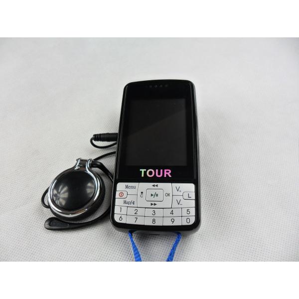 Automatic Audio Guided Tour System With LCD Screen Black AC Lithium Battery