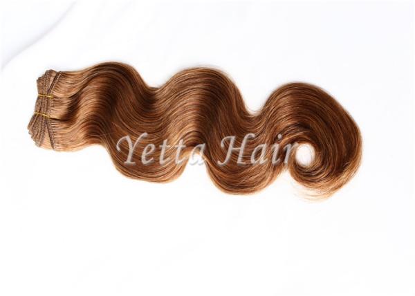 Brown nenhum cabelo químico do Virgin do brasileiro de 100%/cabelo humano molhado e ondulado