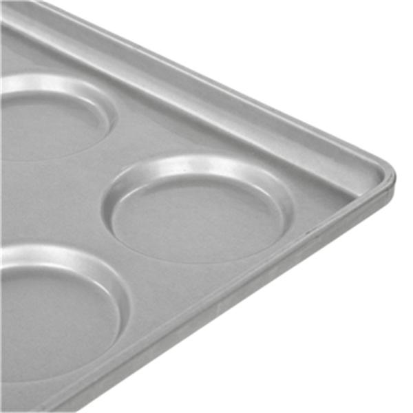RK Bakeware China Foodservice 15 Mold Aluminized Steel Hamburger Bun Tray / Muffin Top / Пекарня для печенья печенья