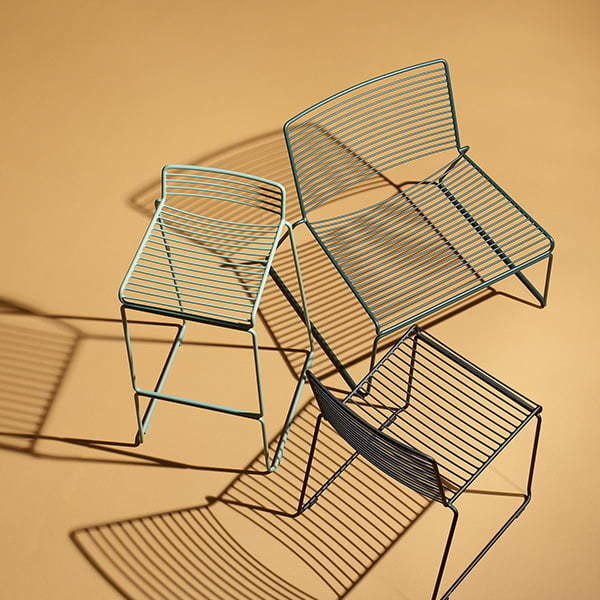 Steel Frame Garden Chair Colorful and Minimalist Design for Indoor Outdoor by AJUNION