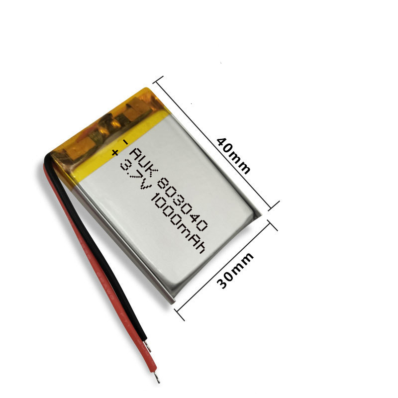 UL KC Литий-полимерная батарея 803040 3.7v Литий-полимерная батарея 1000mAh CE ROHS MSDS