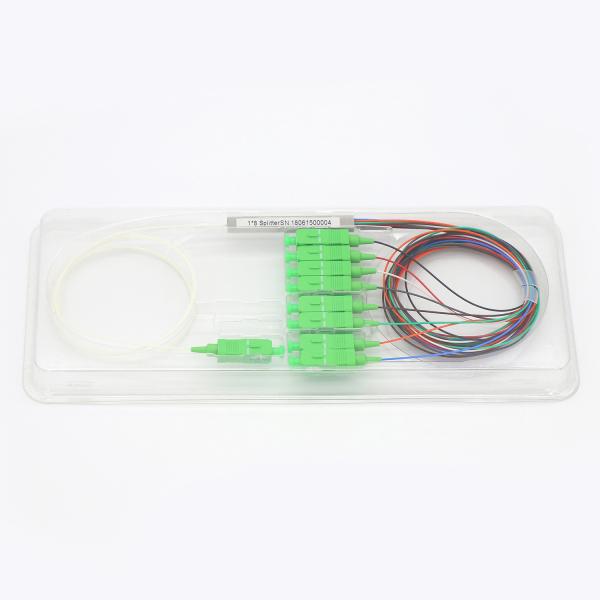 SC/APC 1x16 Steel Tube PLC Splitter 0.9mm 1M G657A1