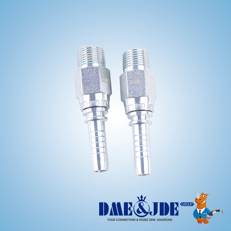 BSPP 60° Cone Hydraulic Hose Adaptors  Straight Connector DABPM107M