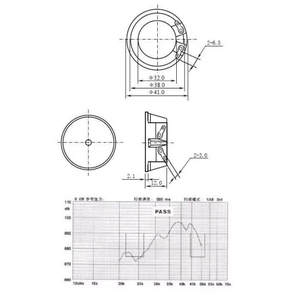 зуммер сигнала тревоги Piezo ультразвуковых дикторов 41mm 90dB 4.5KHZ электронный