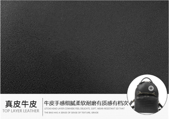 Double Shoulder Texture Travel Womens Backpack Bags Fashion Trend Styling