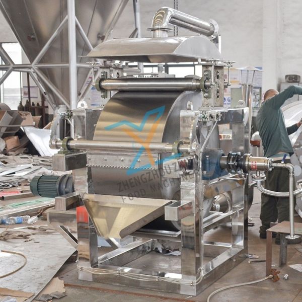 Dye Mother Liquor Chemical Sample Drying Equipment Drum Scraper Dryer Cooling Chip Rice Noodles Food Drum Dryer Customization