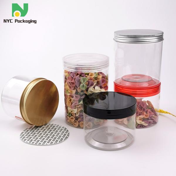 pots en plastique de la nourriture 300ml avec le récipient d'entreposage en plastique de couvercles d'or