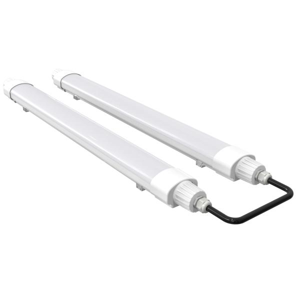 Light Durable PC Housing LED Tri Proof Light IP66 IK10 Long Life Factory Warehouse