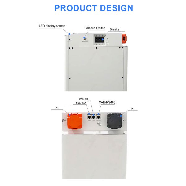 Deligreen 16kWh 51.2V 48V 314ah 8000 Times Cycle lifepo4 Seplos BMS Lithium Ion Battery Pack with Active Balancer
