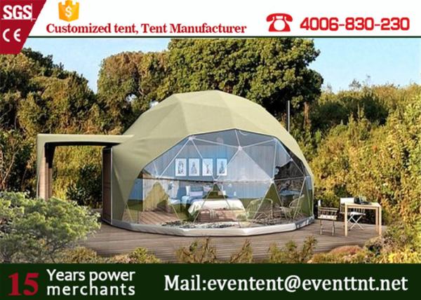5m 6m 8m dia Wooden Floor Luxury Camping Tent Waterproof For Outdoor Hotel Easy Installation
