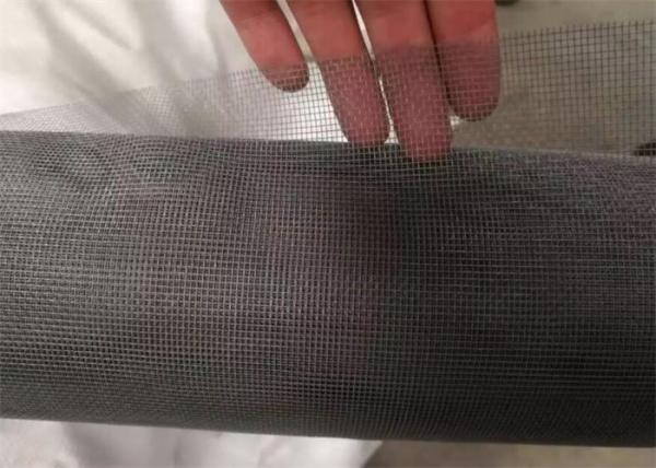 PVC Coated 18 X 16 Mesh Black Fiberglass Fly Screen Wire Mesh Anti Insect 115g