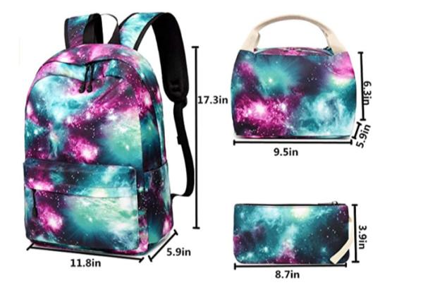 Unisex 2 Side Pockets Children School Bag