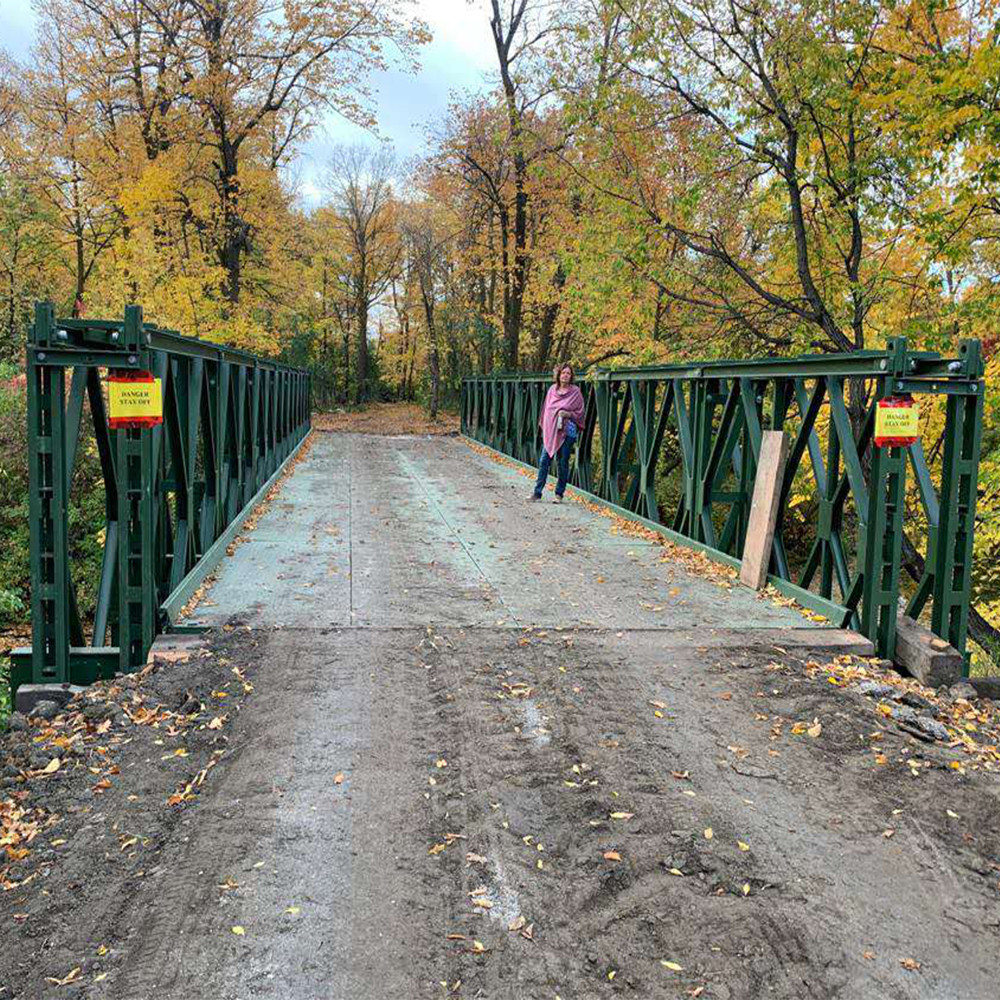 Стальная конструкция пешеходного модульного дизайна моста К345б Бейлей компакта 200