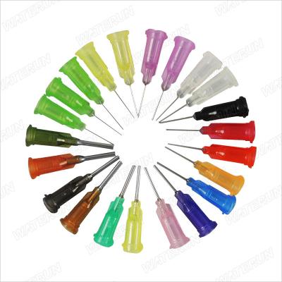 Curved Nontoxic Industrial Dispensing Tips , Straight Medical Syringe Needles