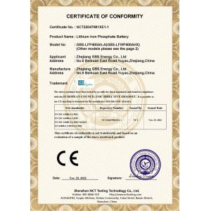 Zhejiang GBS Energy Co., Ltd. Сертификации