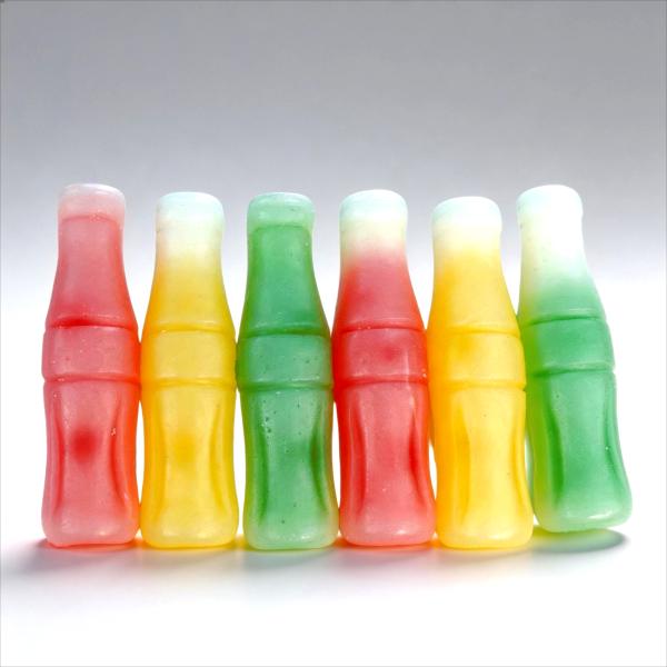Viral TikTok ASMR Cola Bottle Wax Candy - Crunchy Edible Wax Bottles with Liquid Filling
