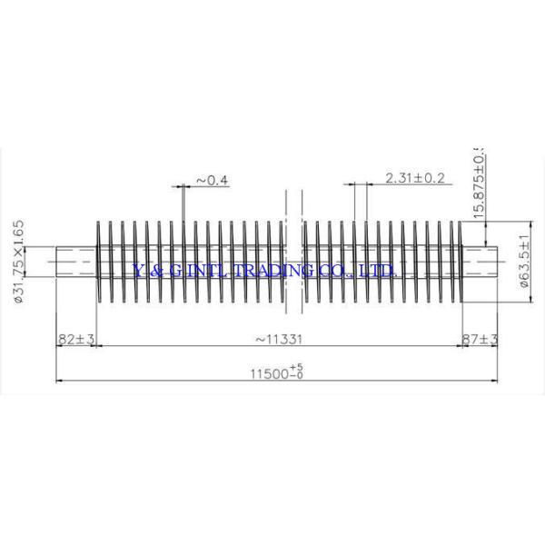 Stainless Steel 316 Finned Tube Excellent Corrosion Resistant Performance