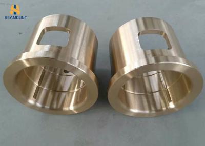Cast Flanged Self Lubricating Bronze Bushings For Heavy Load Capacity