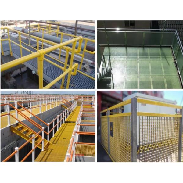 Желтая анти- корозия усилила пластиковую решетку Fibergrate