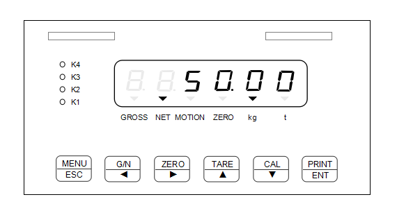 Level Weighing Digital Scale Indicator VFD Display Material With RS485 And RS232