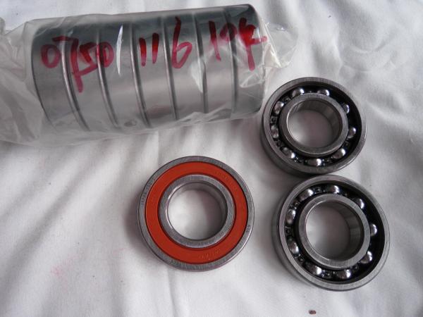 Rolamento de esferas radial de carregamento de aço inoxidável do rolamento 0750116104 da transmissão dos acessórios do carregador