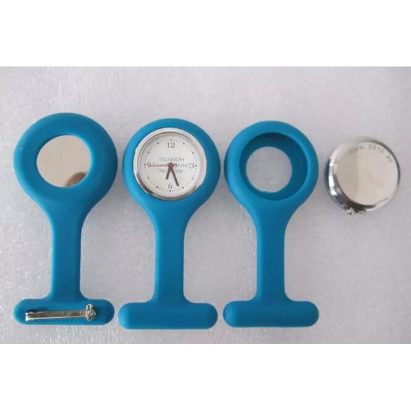 Chinese Movt SL68 Silicone Nurse Fob Watch Medical Watch Clip Printed Logo On Interchangable Watch Face For Doctors