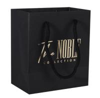 Sacs en papier de magasinage imprimés en cadeau de vente au détail artisanat bijoux en papier sac d'emballage cosmétique