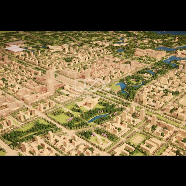 1/2000 Aecom Xiongan Urban planning Model
