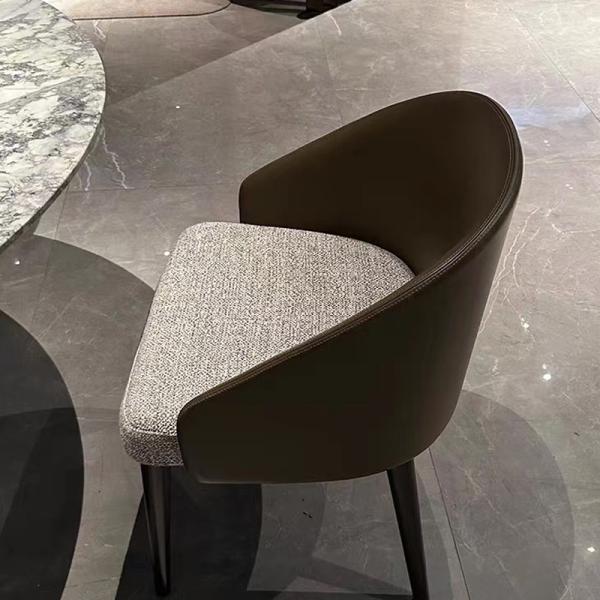 Ash Wood  Black Fabric Dining Chairs