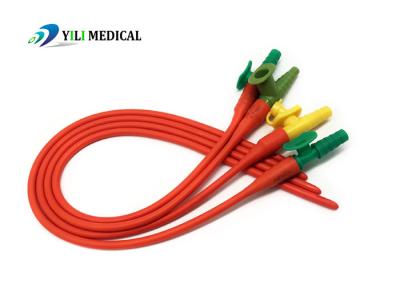 Rubber Latex Disposable Suction Catheter Red color Practical F5-F14