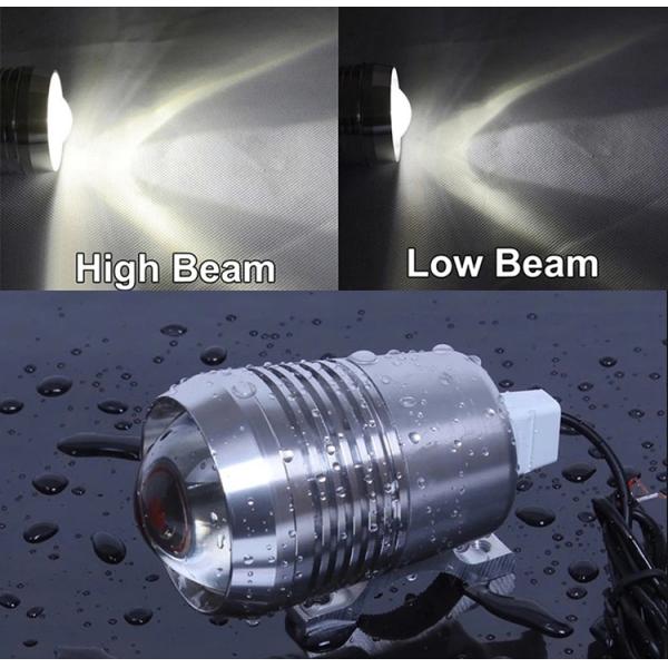 5W Spotlight 6500K Motorcycle Auxiliary Lights , U2 Fog Light For Bike