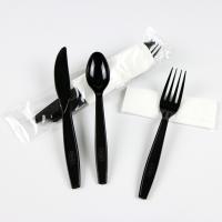 Plastic Cutlery Set with Free Design Disposable Utensils Fork Knife Spoon and Napkin
