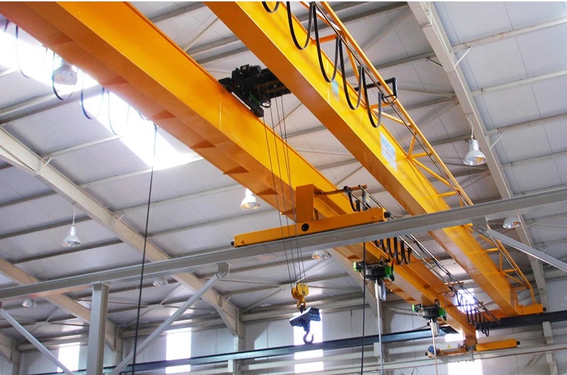 Zehua Double Wheel European Model Type Ksq Double Girder Electromagnetic Overhead Crane