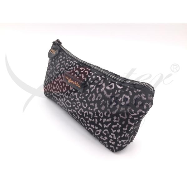Silver Leopard Zipper Cosmetic Bags , Small Cosmetic Pouch 9