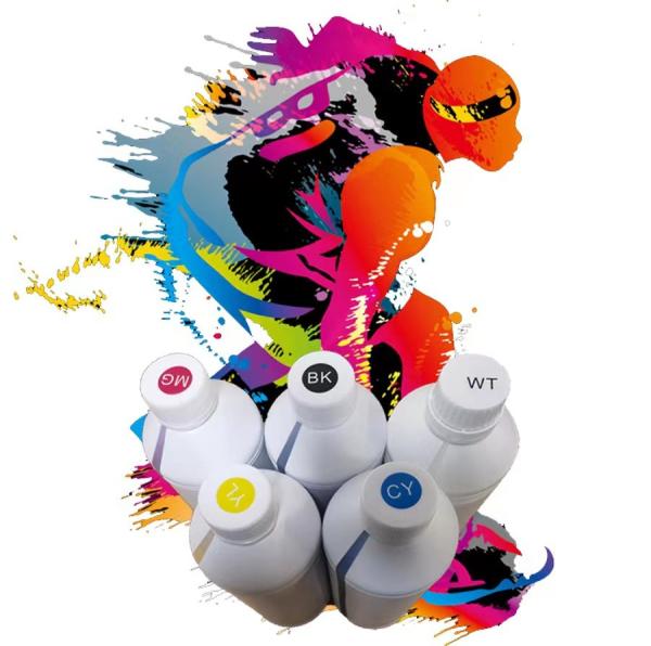 1000ML DTF Printer White Ink Heat Transfer Pigment Ink For Epson I3200 XP600 8550 8500
