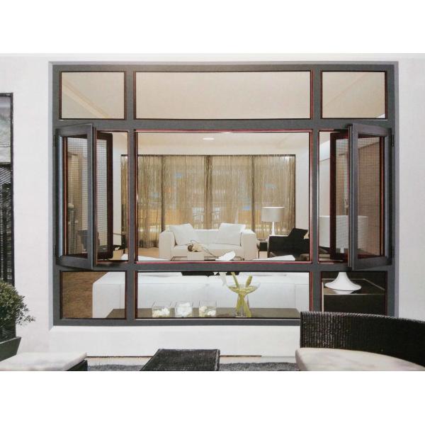 Энергосберегающее деревянное одетое алюминиевое окно Windows легкое для установки с термальным перерывом для рынка Юго-Восточной Азии